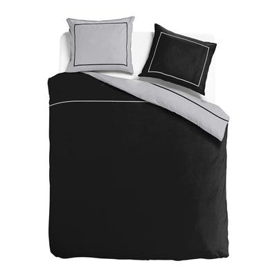 Presence Egyptisch Katoen Double Face - Zwart/Grijs Dekbedovertrek - 240 x 200/220 Lits-jumeaux (240 x 200/220 cm + 2 kussenslopen) Dekbedovertrek Presence Egyptisch Katoen Double Face - Zwart/Grijs Dekbedovertrek - 240 x 200/220 Lits-jumeaux (240 x 200/220 cm + 2 kussenslopen) Dekbedovertrek