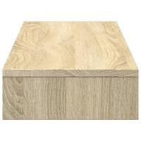 Monitorstandaard 100x27x10 cm bewerkt hout sonoma eikenkleurig - thumbnail