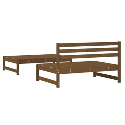 2-delige Loungeset massief grenenhout honingbruin 2-delige Loungeset massief grenenhout honingbruin