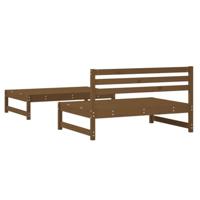 2-delige Loungeset massief grenenhout honingbruin - thumbnail