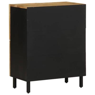 Dressoir 60x33,5x75 cm massief ruw mangohout
