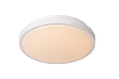 Lucide DASHER - Plafonnière Badkamer - Ø 29,3 cm - LED - 1x12W 2700K - IP44 - Beweging & dag/nacht sensor - Wit Lucide DASHER - Plafonnière Badkamer - Ø 29,3 cm - LED - 1x12W 2700K - IP44 - Beweging & dag/nacht sensor - Wit