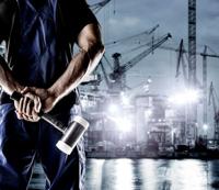 Halder Kunststofhamer | lengte 310 mm hoofd-d. 50 mm | stalen buis terugslagvrij | hard nylon wit | 1 stuk - 3377.050 - 3377.050 - thumbnail