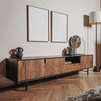 Tower Living TV-meubel 'Taviano' Sheesham- en mangohout, 200cm Tower Living TV-meubel 'Taviano' Sheesham- en mangohout, 200cm