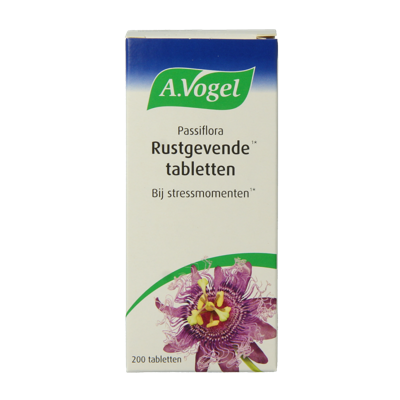 A Vogel Passiflora rustgevende tabletten 200 Tabletten A Vogel Passiflora rustgevende tabletten 200 Tabletten