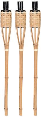 Esschert Design fakkels 62.6 cm 3 stuks bamboe