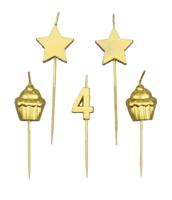 Paperdreams taartkaarsjes - 4 jaar - thumbnail