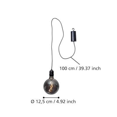 Eglo Zwarte pendelVignanello smoke - 900209