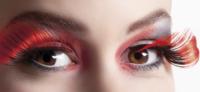 Flamboyant zelfklevende wimpers zwart/rood - thumbnail