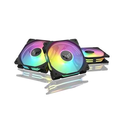 Asus TUF GAMING TR120 FAN ARGB BL PC-ventilator Zwart (b x h x d) 120 x 120 x 28 mm Incl. LED-verlichting Asus TUF GAMING TR120 FAN ARGB BL PC-ventilator Zwart (b x h x d) 120 x 120 x 28 mm Incl. LED-verlichting