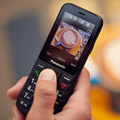 Panasonic KX-TU250EXB 4G Essentials mobiele telefoon, SOS noodoproepknop, handsfree functie, groot display