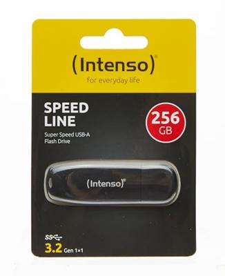 Intenso Speed Line USB flash drive 256 GB USB Type-A 3.2 Gen 1 (3.1 Gen 1) Zwart