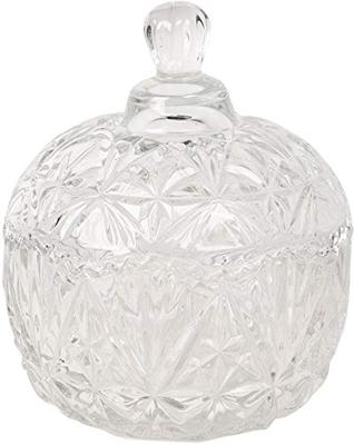 Clayre & Eef Glazen potje Ø 10x13 cm Glas Rond Potje Clayre & Eef Glazen potje Ø 10x13 cm Glas Rond Potje