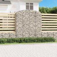 Schanskorf gewelfd 200x30x220/240 cm gegalvaniseerd ijzer - thumbnail