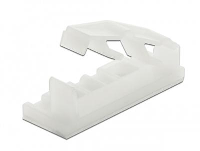 Delock Kabelhouder voor platte kabels 60179 Transparant 10 stuk(s)
