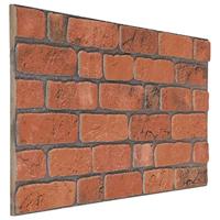 10 st Wandpanelen 3D terracottakleurige baksteen EPS - thumbnail