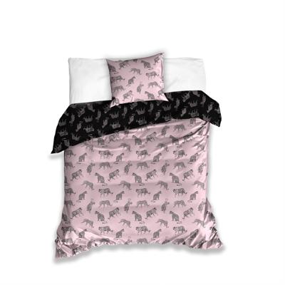 Animal Pictures Dekbedovertrek Tigers roze - Katoen