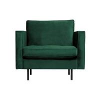 WOOOD Fauteuil 'Rodeo' Velvet, kleur Green Forest - thumbnail