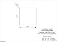 Reginox spoelbak New York - vlakbouw 40x40 (L) - R27639 - thumbnail