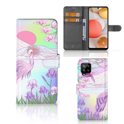 Samsung Galaxy A42 5G | Telefoonhoesje | Met pasjeshouder | Bird Samsung Galaxy A42 5G | Telefoonhoesje | Met pasjeshouder | Bird