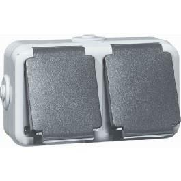 Peha SWD opbouw stopcontact PEHA dubbel horizontaal - 4657962