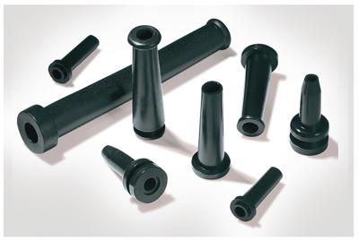 HellermannTyton HV2210-PVC-BK-M1 Knikbeschermingstule Klem-Ø (max.) 7.5 mm PVC Zwart 1 stuk(s)