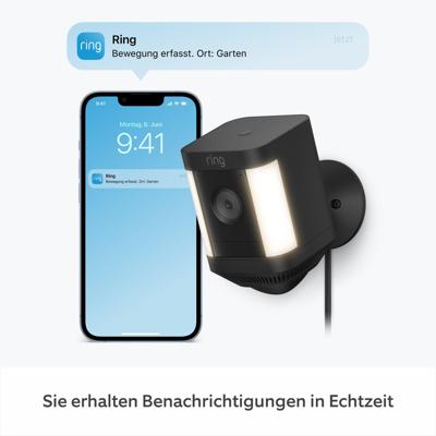 ring Spotlight Cam Plus - Plug-in - Black 8SH1S2-BEU0 IP Bewakingscamera WiFi 1920 x 1080 Pixel ring Spotlight Cam Plus - Plug-in - Black 8SH1S2-BEU0 IP Bewakingscamera WiFi 1920 x 1080 Pixel