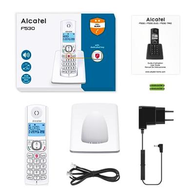 Draadloze telefoon Alcatel F530SG Grijs Wit/Grijs