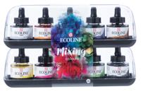 Talens Ecoline waterverf flacon van 30 ml, set van 10 flacons in geassorteerde kleuren - thumbnail
