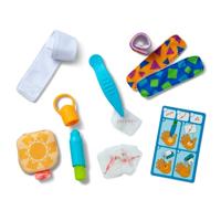 Melissa & Doug Herbruikbare EHBO-set, kleine wonden en pleisters, voor kinderen vanaf 3 jaar, FSC-gecertificeerd - thumbnail