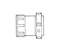 TE Connectivity 207008-5 Ronde connector kabelklem Serie (ronde connectoren): CPC 1 stuk(s)
