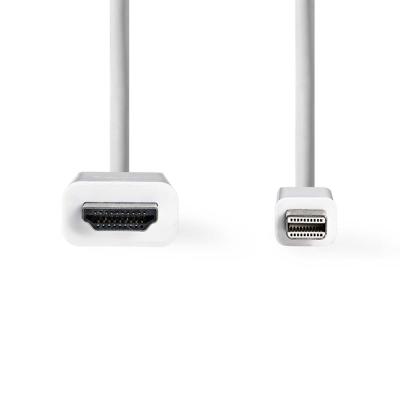 Mini-DisplayPort - HDMI-kabel | Mini-DisplayPort male - HDMI-connector | 2,0 m | Wit
