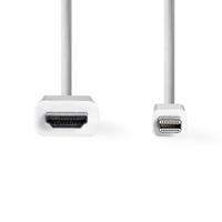 Mini-DisplayPort - HDMI-kabel | Mini-DisplayPort male - HDMI-connector | 2,0 m | Wit - thumbnail