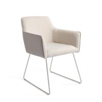 Jesper Home Eetkamerstoel 'Hofu' Slide Steel, kleur Enoki - thumbnail