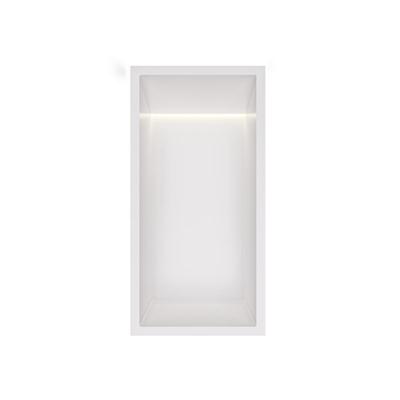 Hotbath &More Inbouwnis - 30 x 15 x 10 cm - met LED-verlichting - Mat Wit