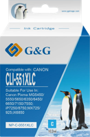 G&G NC-00551XLC inktcartridge 1 stuk(s) Cyaan - thumbnail
