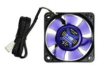 NoiseBlocker BlackSilent XR-2 PC-ventilator Zwart, Blauw (transparant) (b x h x d) 60 x 60 x 25 mm - thumbnail