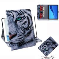 Tiger patroon horizontale Flip lederen case voor Huawei MediaPad M5 Lite 10 1 met houder & Card slot & portemonnee - thumbnail