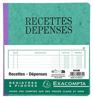 Exacompta ontvangsten en uitgaven, ft 21 x 19 cm, franstalig - thumbnail