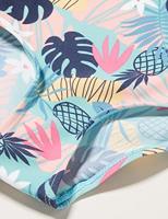 Playshoes badpak Bloemen Blauw-146-152 - thumbnail