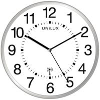 Unilux Wave wandklok, radiogestuurd, diameter 30 cm, grijs-wit - thumbnail