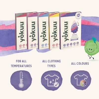 Yokuu Wasstrips - wasmiddeldoekjes - lavendel - 32 stuks