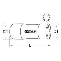 KS Tools 1171404 117.1404 Verwisselbare kop 4 mm - thumbnail