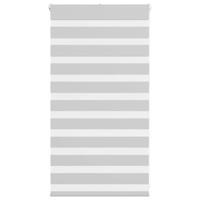 VidaXL Zebra rolgordijn 70x100 cm stofbreedte 65,9 cm lichtgrijs - thumbnail