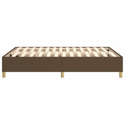 Boxspring bed stof donkerbruin 140x200 cm