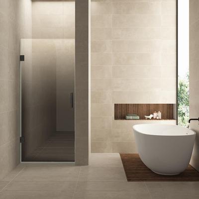 Nisdeur Links Wiesbaden Less 90x200 cm 8 mm Nano Spiegelrook- Naar Helder Glas Gunmetal