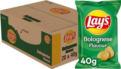 Chips lays bolognese zak 40gr | 20 stuks