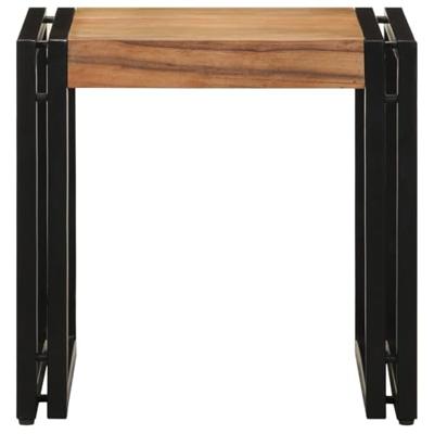 Salontafel Bruin 40 x 40 x 38 cm Massief acaciahout