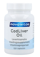 Nova Vitae Cod Liver Oil Levertraanolie Capsules - thumbnail