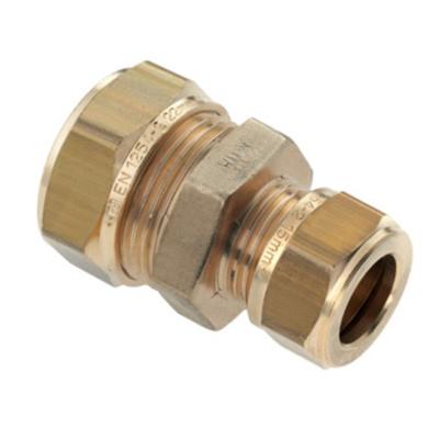 Bonfix knelkoppeling - Overschuifkoppeling - 15mm x 10mm - Vertint Messing